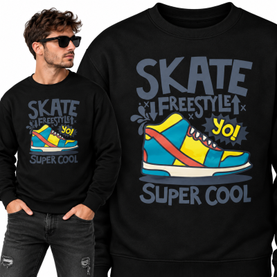 BLUZA ŚMIESZNA  SKATE FREESTYLE